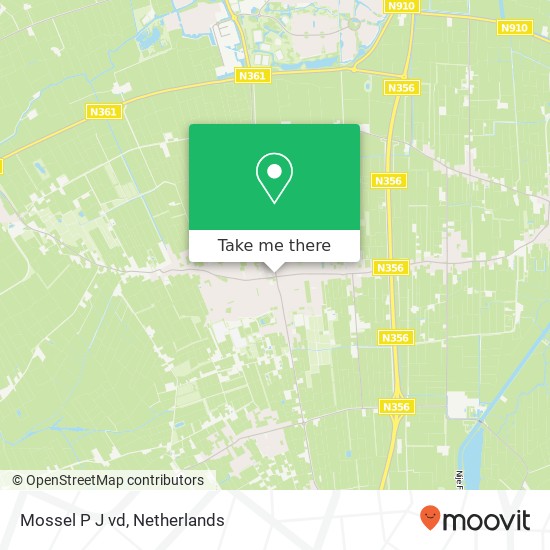 Mossel P J vd, Haadwei 46 9104 BG Damwâld map