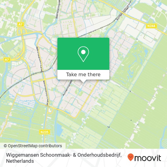 Wiggemansen Schoonmaak- & Onderhoudsbedrijf, Drechterland 10 map