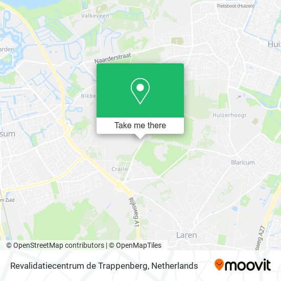 Revalidatiecentrum de Trappenberg map