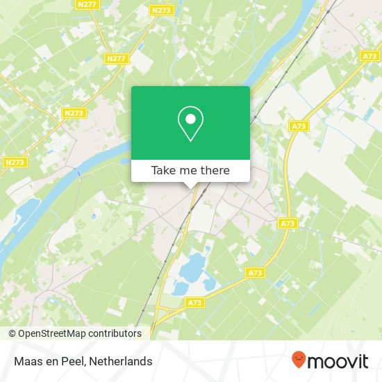 Maas en Peel map