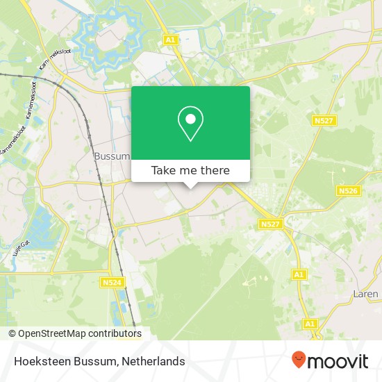 Hoeksteen Bussum, H. Kamerlingh Onnesweg 74 map