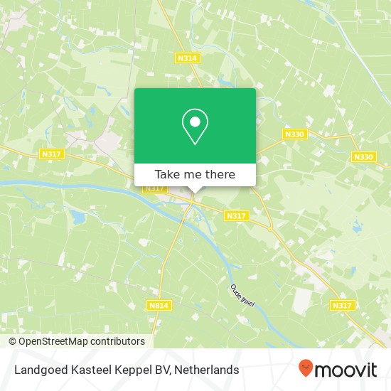 Landgoed Kasteel Keppel BV, Hummeloseweg 8A map
