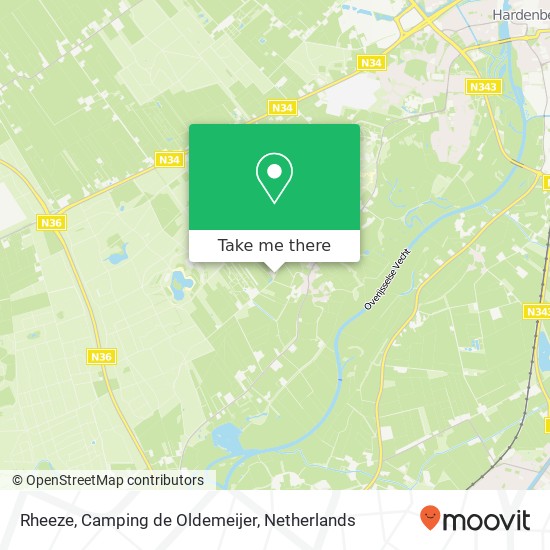 Rheeze, Camping de Oldemeijer map