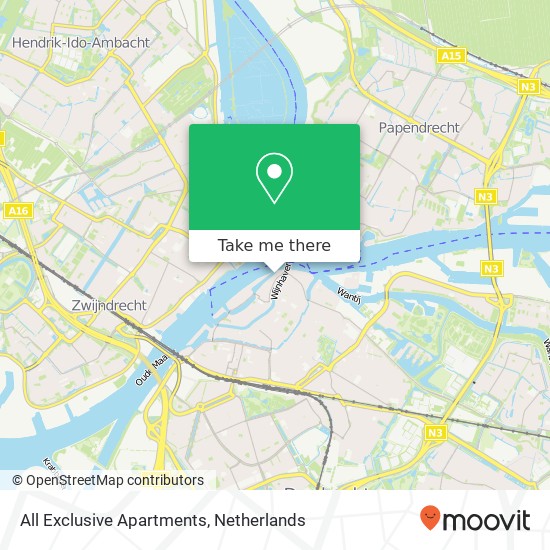 All Exclusive Apartments, Kuipershaven 9 map