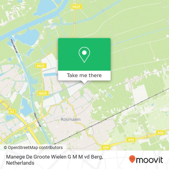 Manege De Groote Wielen G M M vd Berg, Laaghemaal 50 map