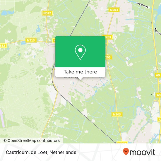 Castricum, de Loet map