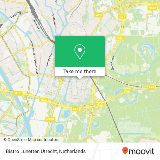 Bistro Lunetten Utrecht, Zevenwouden 212 map