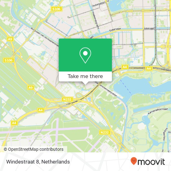 Windestraat 8, 1171 KA Badhoevedorp map