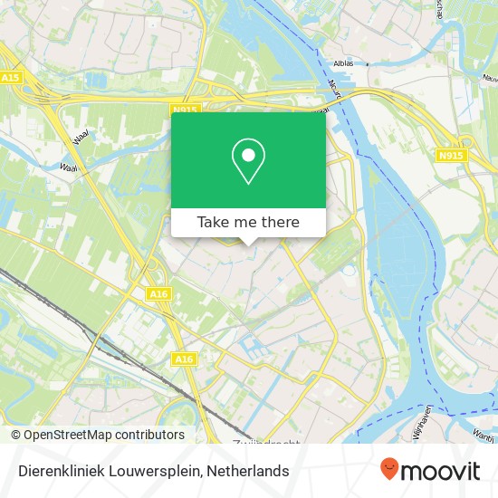 Dierenkliniek Louwersplein, Coba Ritsemastraat 39 map