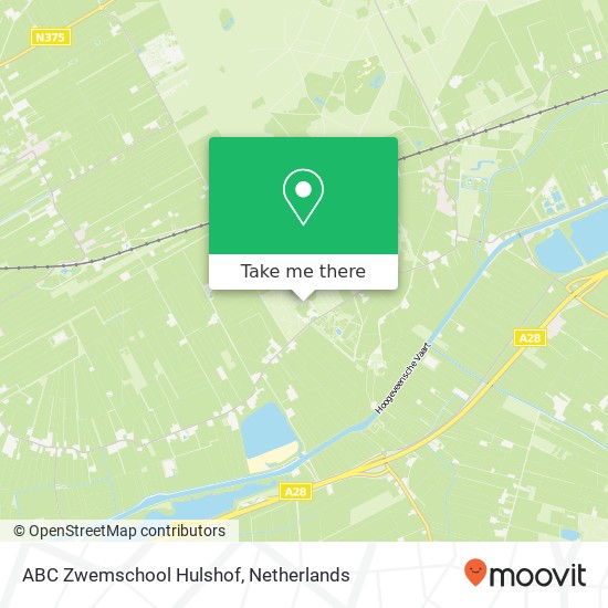 ABC Zwemschool Hulshof, 7932 Echten Karte
