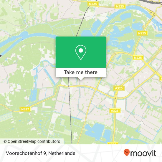 Voorschotenhof 9, 6843 KN Arnhem map