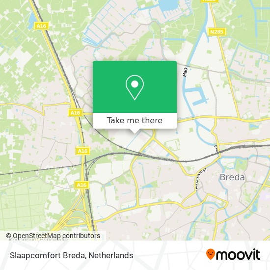 Slaapcomfort Breda map