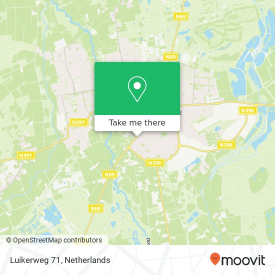 Luikerweg 71, 5554 NB Valkenswaard map