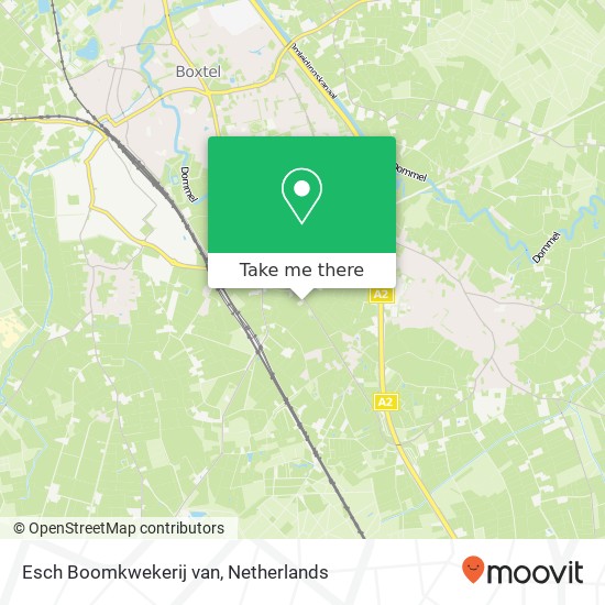 Esch Boomkwekerij van, Eindhovenseweg 56 map
