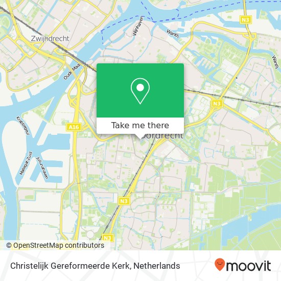 Christelijk Gereformeerde Kerk, Zuidhovenlaantje 4 map