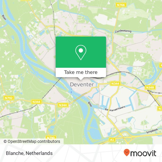 Blanche, Smedenstraat map