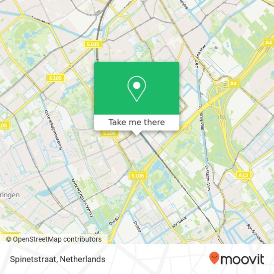 Spinetstraat map