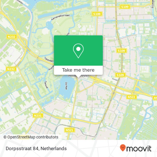 Dorpsstraat 84 Karte