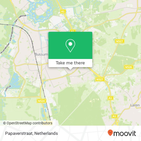 Papaverstraat map