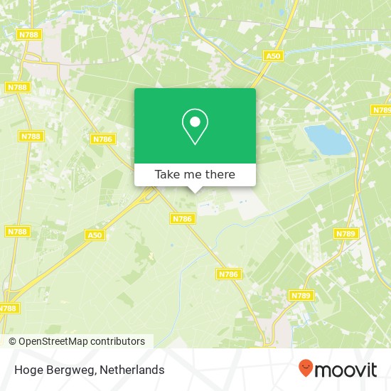 Hoge Bergweg map