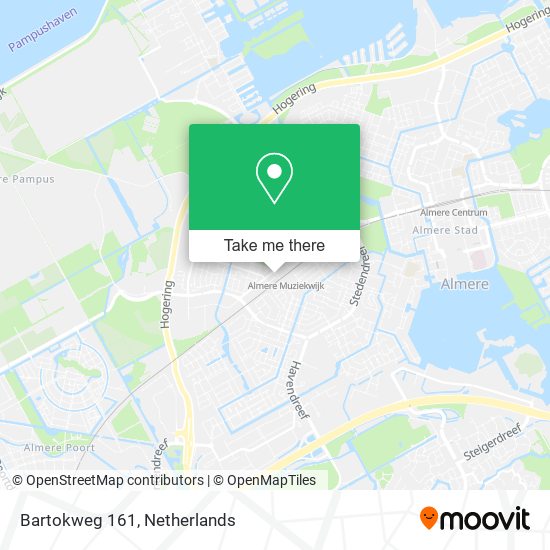 Bartokweg 161 map
