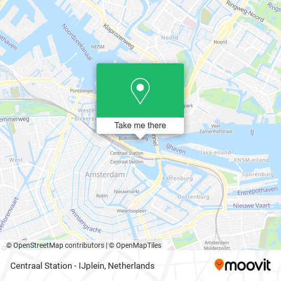 Centraal Station - IJplein map