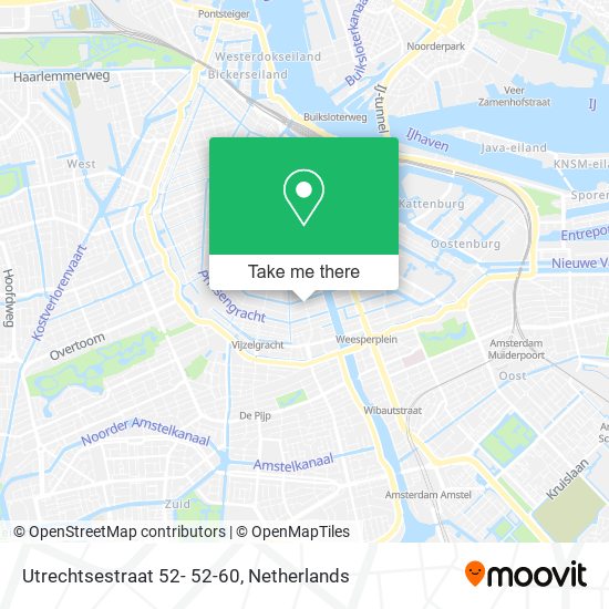 Utrechtsestraat 52- 52-60 Karte
