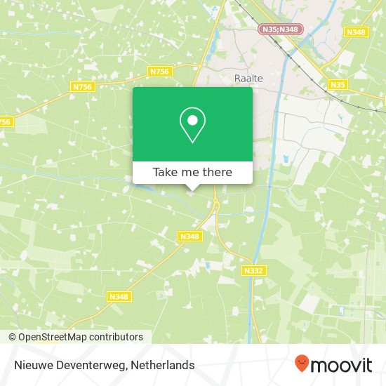 Nieuwe Deventerweg map