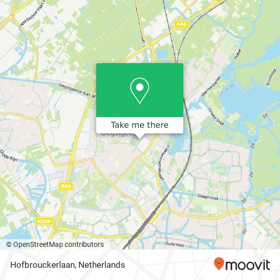 Hofbrouckerlaan map