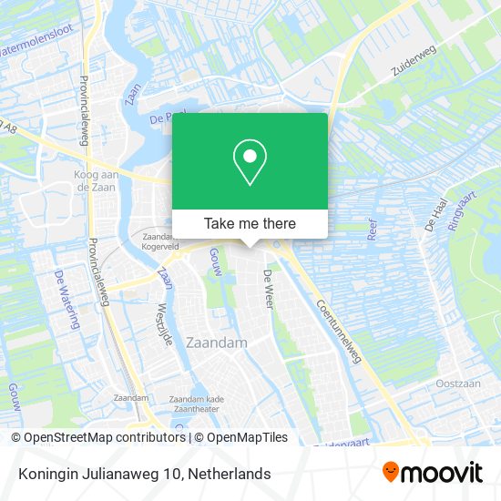 Koningin Julianaweg 10 map