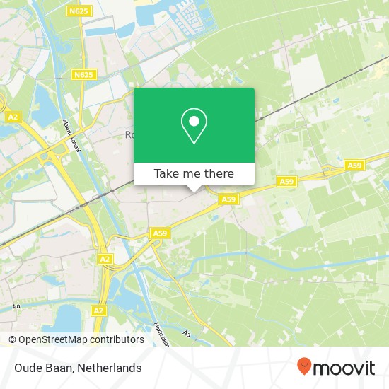 Oude Baan map