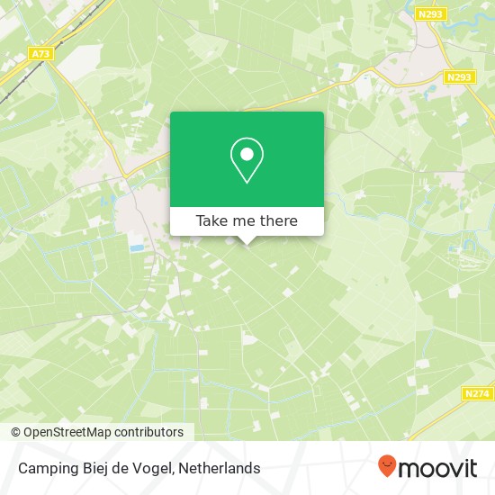 Camping Biej de Vogel map
