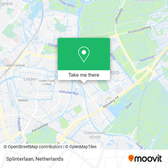 Splinterlaan map