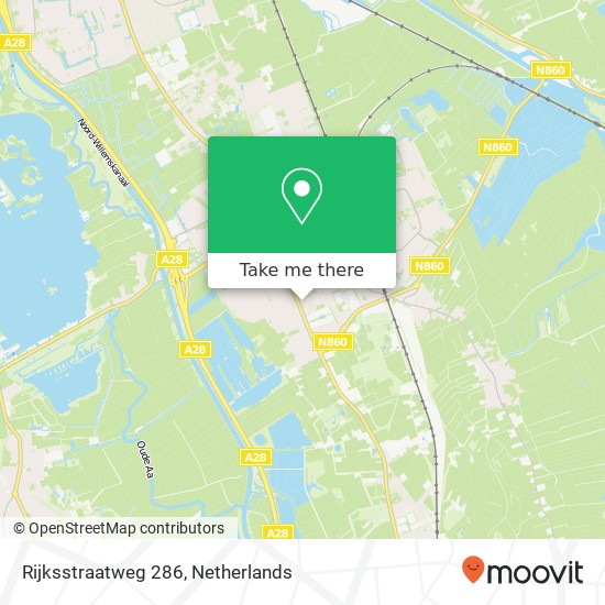 Rijksstraatweg 286 map