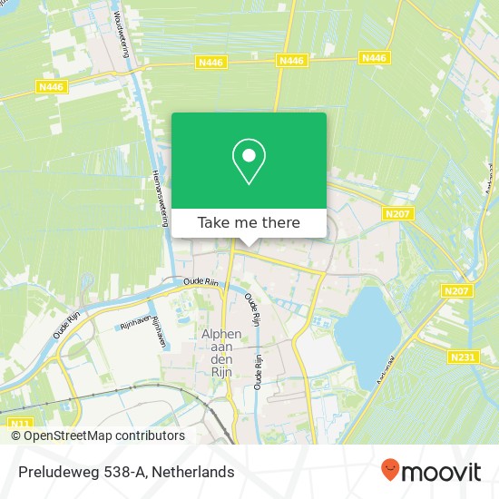 Preludeweg 538-A map