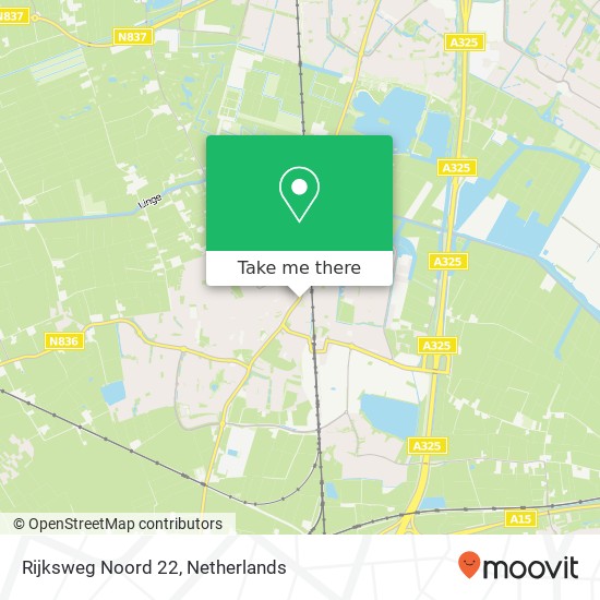 Rijksweg Noord 22 map