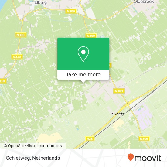 Schietweg map