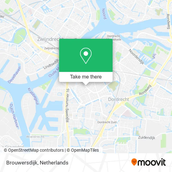 Brouwersdijk map
