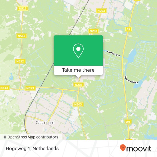 Hogeweg 1 map