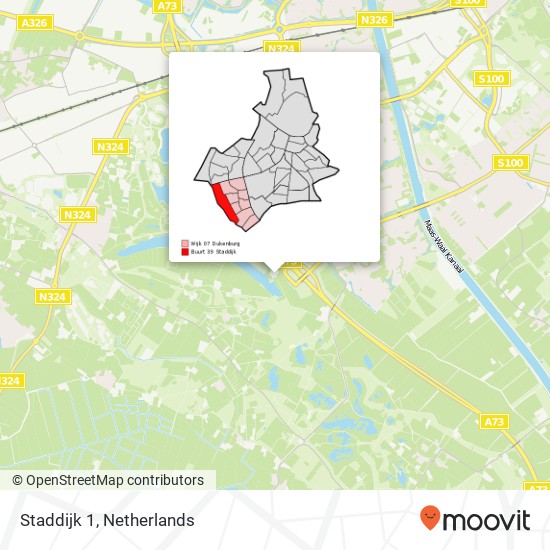 Staddijk 1 map