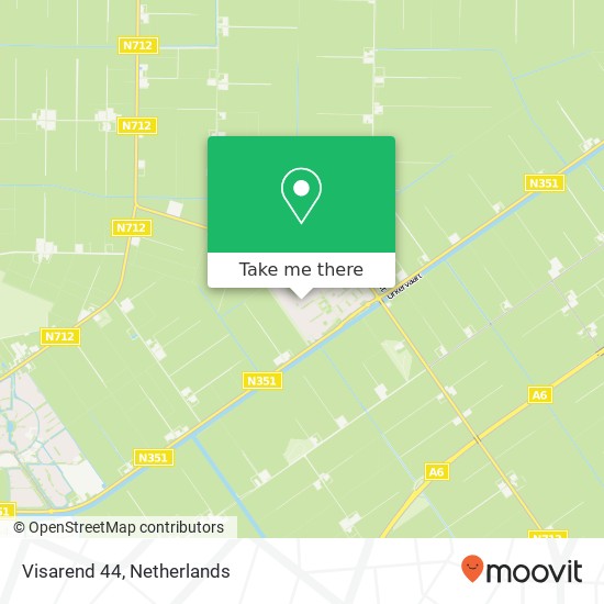 Visarend 44, 8309 CA Tollebeek map