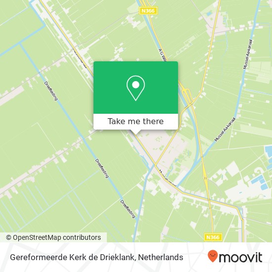 Gereformeerde Kerk de Drieklank, Marktstraat 45 map