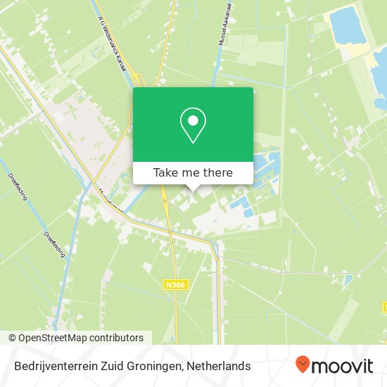 Bedrijventerrein Zuid Groningen Karte