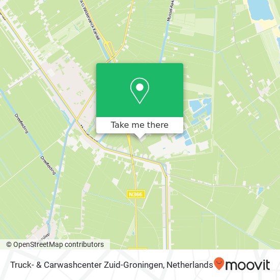 Truck- & Carwashcenter Zuid-Groningen, Ambachtsweg 2 map