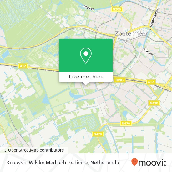 Kujawski Wilske Medisch Pedicure, Plataanhout 80 map