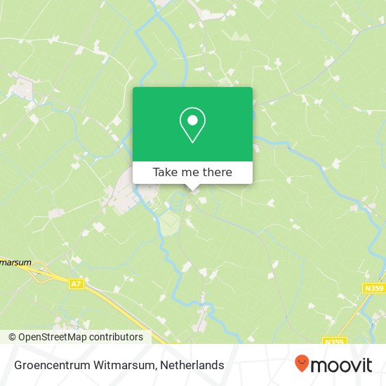 Groencentrum Witmarsum, It Fliet 3 map