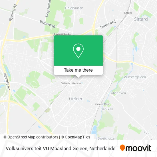 Volksuniversiteit VU Maasland Geleen Karte