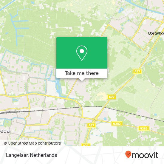 Langelaar, Langelaar, 4847 Teteringen, Nederland Karte