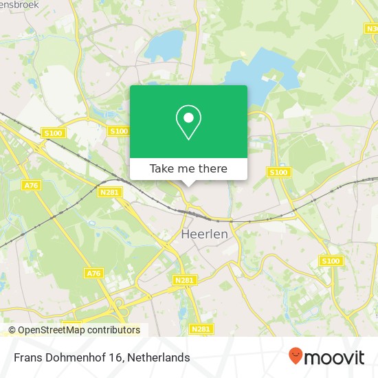 Frans Dohmenhof 16, Frans Dohmenhof 16, 6412 CZ Heerlen, Nederland map
