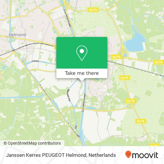 Janssen Kerres PEUGEOT Helmond, Varenschut 9 map